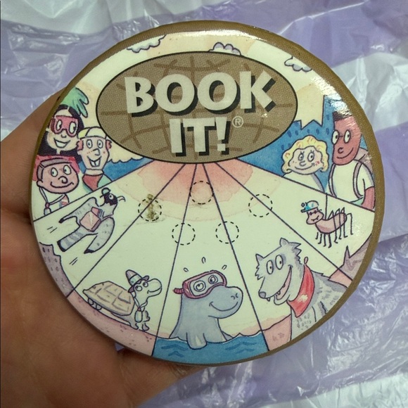 Pizza Hut Jewelry - 1990s Vintage Book It! Vintage Button